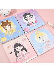 1pc Book Of 20pcs Clothing Stickers, Cartoon Stickers, Quiet Stickers, Game Stickers, DIY Dress-Up Party Favors Sticker