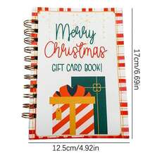 Christmas College Survival Gift Card Book, Spiral Bound Gift Card Book 5x7 Pages - Nhiều màu - Xem 2