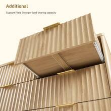 63''Wide Fluted 9 Drawer Dresser For Bedroom,  Modern Chest Of Drawers, Wood Closet Clothes Organizer For Bedroom, Hallway, Natural - 自然的 - 查看 9