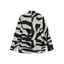 Chaqueta blazer de mujer con estampado total para ir al trabajo