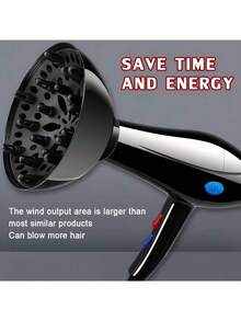 1pc Black Hair Dryer Diffuser, Suitable For Curling, Styling And Drying Hair, Salon Professional Hair Dryer Diffuser Attachment, Compatible With Various Hair Dryer Models, Salon And Stylist Styling Tool - Multicolor - View 4