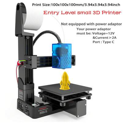 Impresora 3D Mini EasyThreed K10 para impresión divertida de tamaño 100x100x100mm compatible con filamento PLA o TPU de 1,75 mm