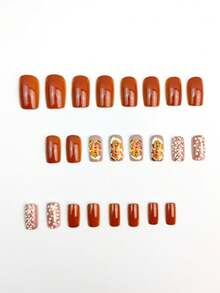 Paznokcie świąteczne, śliczne paznokcie, Święty Mikołaj, choinka, jesienne paznokcie prasowane