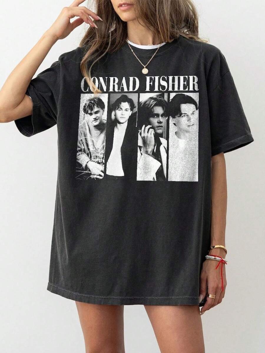 Vintage Conrad Fisher Shirt,Team Conrad The Summer I Turned Pretty Shirt,Retro Conrad Fisher Shirt,Summer Romance Shirt,Girl's Dinner Unisex,Ais902054 - 黑色 - 查看 1