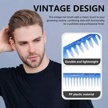 5-Piece Men's Styling Comb Set Barber Textured Comb Vintage Hair Brush PP Plastic Haircare Accessories