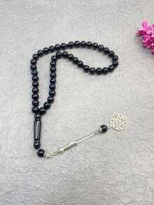 1串45颗10毫米男士念珠礼品，宰牲节穆斯林念珠，中国结，寓意和平、祝福、平安，念珠手链 - 彩色 - 查看 8