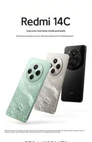 小米 (MI) Redmi 14C 6.88英寸护眼大屏，120Hz高刷新率，150%大扬声器，4GB+64GB，星空黑/银/绿，USB Type-C - 銀色 - 查看 4