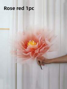 1 pieza Flor de peonía de seda artificial de gran tamaño, adecuada para decoración de bodas, decoración del hogar, decoración de habitaciones, decoración de fiestas, escaparates de tiendas, decoración de jardines exteriores - Flor de peonía - multicolor - Ver 14