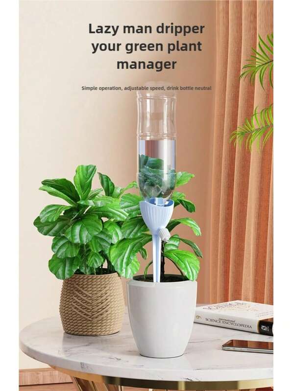 2 Stücke Set Automatisches Tropfbewässerungssystem | Einstellbare Durchflussrate | Selbstbewässerungsspitzen für Pflanzen | Ohne Strombedarf | Passend für die meisten Flaschen | 4 Farben...