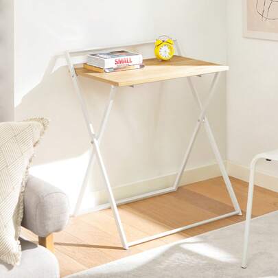 SoBuy FWT88 Small Folding Desk Computer Table Work Table For Home Office Snack Table Sofa Table Folding Table Side Table W X H X D Approx.: 63 X 77 X 45 Cm