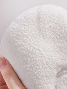 1pc Reusable Hot Compress Facial Mask, Hot And Cold Skin Care, Facial Moisturizing, Home Facial Spa, Camping Or Disaster Relief Facial Mask Towel, Beauty Skin Steaming Hot Face Wash Towel - 白色 - 查看 4
