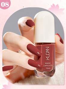 KUDAN 1瓶10毫升水性可撕指甲油，酒红色咖啡棕色，适合冬季，无异味快干指甲油，无需烘烤，持久耐用，适合日常美甲装饰、居家美甲和美甲沙龙美甲用品。 - 彩色 - 查看 13