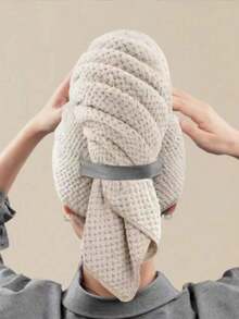 Coral Fleece Teak Dry Hair Cap For Women, Thickened And Lengthened Headscarf, Quick-Drying Headscarf, Absorbent Dry Hair Towel, Elastic Band Shower Cap Shower Towels For Beaty Salon, Hotel Sports,Home Essentials, Towel, Skin Care