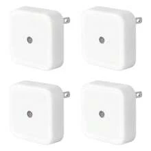1pc/4pcs/6pcs LED Night Light Plug-In Smart Dusk To Dawn Sensor, Bedroom Bathroom Toilet Stairs Kitchen Hallway Night Light, Compact Night Light Cool White/Room Decor White Light/Warm Light/Blue Light/Red Light