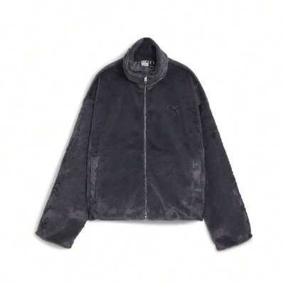 Puma Chaqueta de forro polar con cuello alto y cremallera de manga larga para mujer 62651769