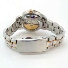 Orient 日本东方双狮手表女款自动机械女表小表盘珍珠贝母东方星表珍珠贝母数字刻度/金色钢带 WZ0401NR