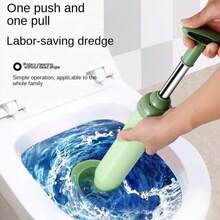 1 pezzo Strumento per sbloccare gli scarichi del water, Pulitore per scarichi del water ad alta pressione, Spazzola a pompa per water, Accessorio essenziale per la casa