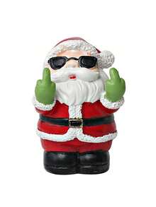 Figurines de bonhomme de neige de Noël de couleur et de style aléatoires, petite conception amusante de Père Noël pour la décoration de bureau