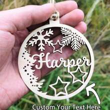 Customized Acrylic Christmas Ornaments, Personalized Christmas Decorations For Christmas Trees Or Car Decor, Christmas Gift For Friends And Family,Christmas - Multicolor - View 4