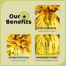 Pesi per palloncini in metallo, pendenti per pesi di palloncini per decorazioni di festival e feste, adatti per compleanni, matrimoni, celebrazioni di vacanze e feste festive, pesi per decorazione da tavolo di palloncini ad elio fai-da-te