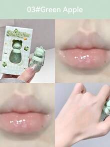 Fruit Extract Shiny Lip Gloss Oil - Moisturizing, High Gloss, With Keychain