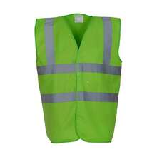 Yoko Unisex Adult Band & Brace Waistcoat (Lime) - Lime Green - View 1
