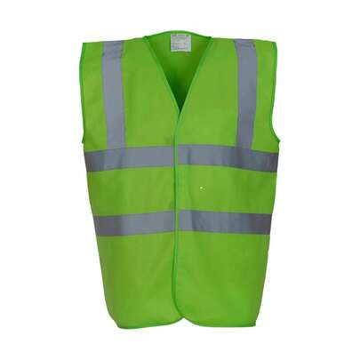 Yoko Unisex Adult Band & Brace Waistcoat (Lime)