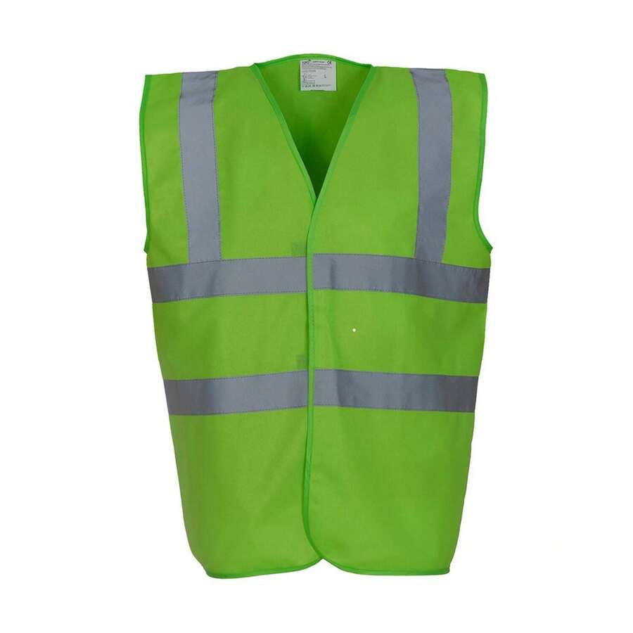 Yoko Unisex Adult Band & Brace Waistcoat (Lime) - Lime Green - View 1