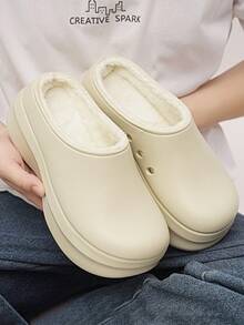 2025 Spring/Summer New Women's Garden Shoes, Comfortable Slip-On Mule Shoes With Thick Soles For Casual/Home Wear