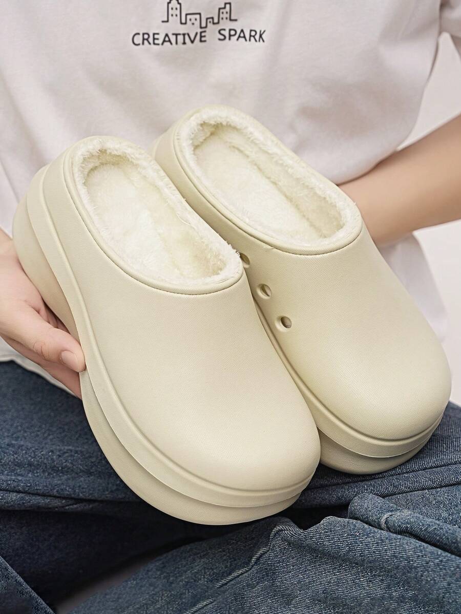 2025 Spring/Summer New Women's Garden Shoes, Comfortable Slip-On Mule Shoes With Thick Soles For Casual/Home Wear