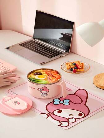 Sanrio Sanrio Cartoon Melody Soft Diatom Mud Tablemat For Home Use, High Grade Waterproof, Oil Proof, Heat Insulating Vegetable Mat Table Mat Kitchen Desktop Anti Slip Cup Mat Drain Mat Water Absorbing, Heat Insulating, Anti Fouling Tablemat, Anti Scalding Table Insulation Mat Restaurant Pot Mat