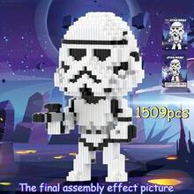 StarWars BB-8 Modular Building Block Action Figure - Durable Plastic Construction, Movable Arms, Suitable For Home/Office/Party Decor, Great Gift For Fans (Official Merchandise) - Multicolor - View 9