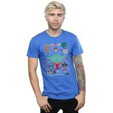 Star Wars Mens Yoda Christmas TShirt (Royal Blue) - Royal Blue - View 3