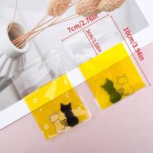 50 Stücke niedliche, süße rosa Erdbeermuster selbstklebende OPP-Beutel, geeignet für Schmuck, Dekoration, Geschenkverpackung und Aufbewahrung