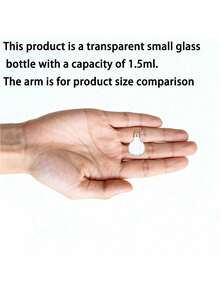 6/10pcs Small Glass Container With Rubber Stopper, Mini DIY Glass Bottle Exquisite Cork Drift Wishes Cute Jar Small Bottle For Wedding Gifts Or Decorating Your Home, Office Or Office, And Can Be Used For DIY Creation, Wishing Bottle, Decoration Of Small Items And Storage Of Tea And Coffee Beans