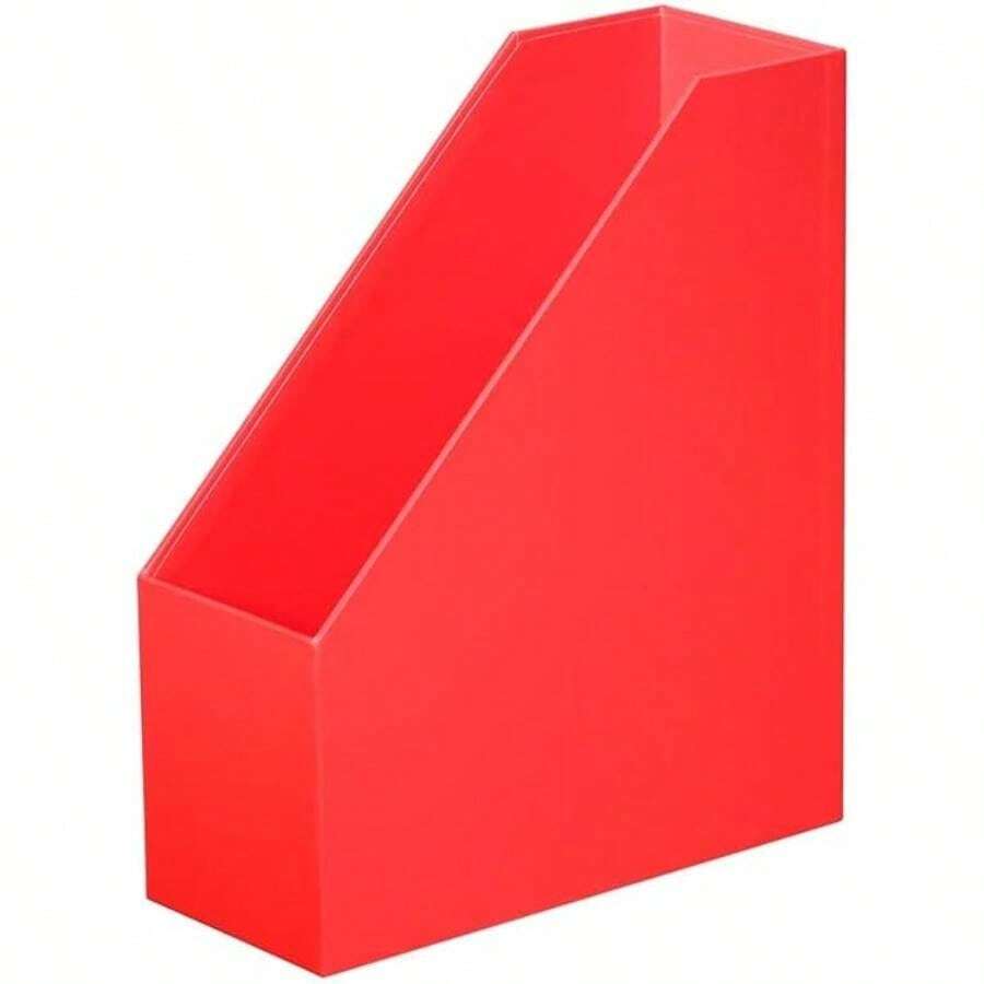 Estante para Archivos Archivo Rack Office Supplies Archivo Almacenamiento Cesta Office Escritorio Vertical File Holder Cuero Informacin Clasificador de Archivos Mejor Almacenamiento - inicial - Ver 1