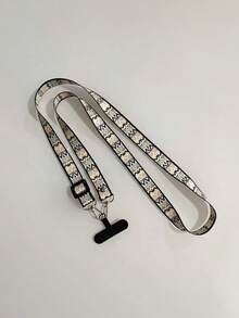 时尚花卉手机挂绳，波西米亚风手机带，可调节斜挎手机挂绳 - 彩色 - 查看 9