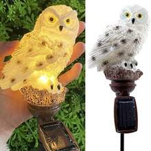 Solar Light Garden Owl Decoration Solar Light Atmosphere Light Waterproof - trắng - Xem 6