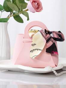 1/5/10/20pcs High Quality Leather Gift Bags With Bow, Candy Boxes, Ribbon Boxes, Candy Bags, Party Gift Bags, Mini Pouches, Jewelry Packaging Boxes, Leather Boxes, Suitable For Various Occasions And Events