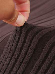 1pc Jacquard Solid Color Sofa Cover, Thick Fabric, With Elastic Band, Washable Protective Cover, Suitable For Pet Owners, Luxury Home/Office Furniture Decoration