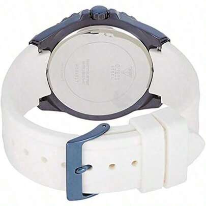  Guess Women's Quartz Watch, Analog Display And Silicone Strap W0846L7