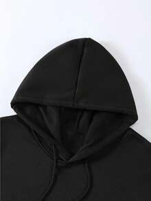 Men's Two-Piece Suit, Casual Round Neck Long-Sleeved Hooded Sweatshirt And Sweatpants Set, Suitable For Winter And Autumn, Sportswear Set, Pattern, Sweater Hoodie, Sweatshirt, Halloween, Jogging Pants, Pants, Hoodie, Sweatpants, Jogging Pants - 海軍藍 - 查看 4