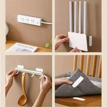 12 件图片悬挂条重型图片悬挂套件，易于使用，不留痕迹，重型图片悬挂带，带有超强双面钩环安装胶带，免钉胶带，用于将相框和海报固定在玻璃和木材等光滑表面上，非常适合装饰客厅、卧室或办公室墙壁、墙壁艺术、电源线、家庭、办公室、无损可移除墙胶带。