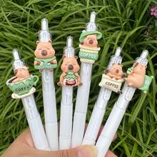 5/2/1pc,Random Cute Floral Quick Dry Neutral Pen, Gel Pen, Ballpoint Pen, Cute Flower Push Action Pen, Perfect For Students And Girls, Opening Season Gift For Kids, Friends, BFFs