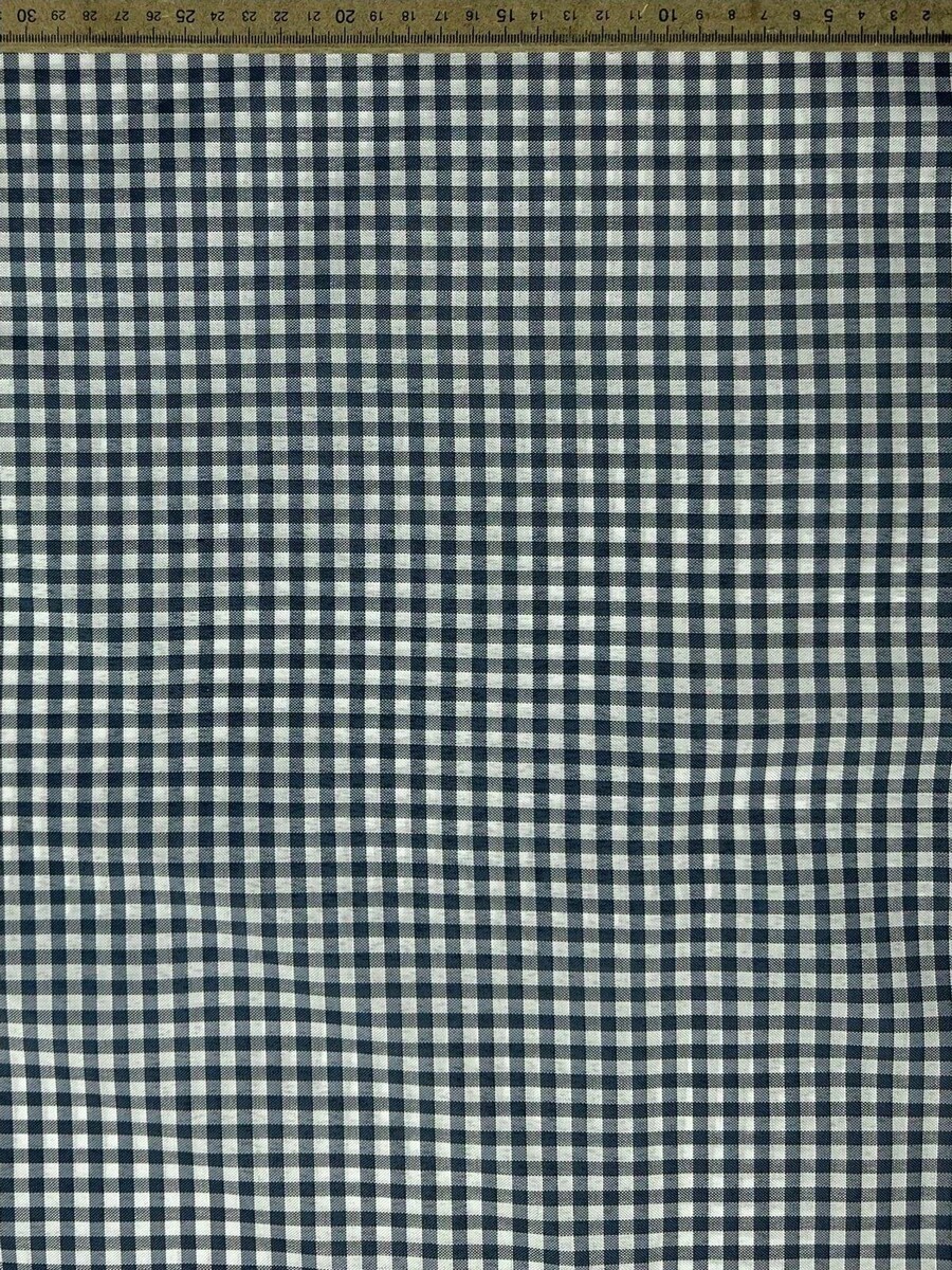 Tecido Tergal Xadrez Sarkis - Azul Marinho 64B - Visão 1