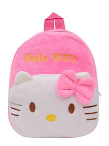 1 pieza Mochila pequeña para niños con diseño de Kuromi, Hello Kitty y Melody, mochila de día linda y de gran capacidad con correas ajustables - Multicolor - Ver 13