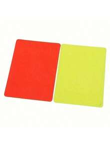 2pcs/4pcs/6pcs Football Referee Red & Yellow Warning Cards, Foldable Red & Yellow Cards For Football Match - Multicolor - View 2