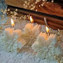 Christmas Snowflake 3D Silicone Mold - For Candles, Soap, Resin & DIY Soft Pottery Clay/Drop Glue Crafts, Hand Decorative Art Tool - Silicone Mold Christmas Gift