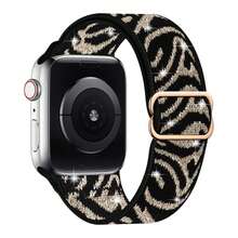 Dây đeo nylon co giãn Bling tương thích với dây đeo 38mm 40mm 41mm 42mm 44mm 45mm 46MM 49mm dành cho nữ, dây đeo thể thao Solo Loop bện có thể điều chỉnh tương thích với Series Ultra 11 10 9 8 7 6 SE 5 4 3 2 1 - 42/44/45/49mm - Xem 24