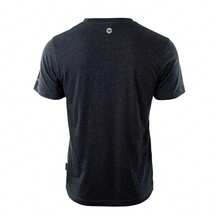 Herr Enfärgad T-shirt (Mörkgrå Melange) - Grå - Visa 2
